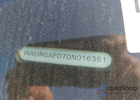 2013 Audi A8 L Quattro из США, поврежденный, VIN WAURGAFD7DN016351